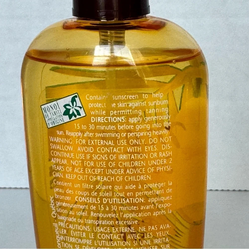 Yves Rocher Monoi de Tahiti Dry Oil SPF 2 Sunscreen 4.2oz France Summer Vacation - Picture 4 of 6